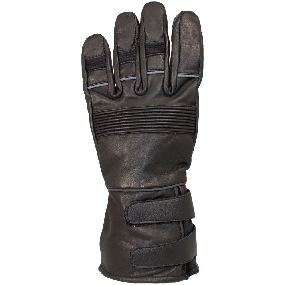 Open Road Men's Leather Motorcycle Gauntlet with Reflective Trim EX-STOCK Canada 