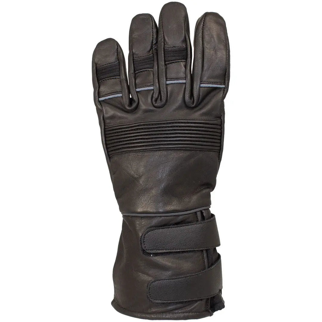 Open Road Men's Leather Motorcycle Gauntlet with Reflective Trim EX-STOCK Canada 