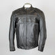 Open Road Men's Reflective Piping Leather Motorcycle Jacket 