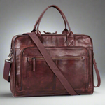 BOL/Open Road Two Handle Messenger Laptop Leather Bag EX-STOCK Canada 