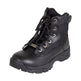 Open Road Women's Black Leather Tactical Lace-Up Boots with Side Zippers Entry EX-STOCK Canada 