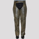 Chaps in pelle marrone consumata da donna Open Road 