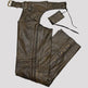 Chaps in pelle marrone consumata da donna Open Road 