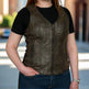 Open Road Women's Distressed Brown Vest EX-STOCK Canada 