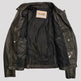 Open Road Women's Hooded Classic Leather Motorcycle Jacket 