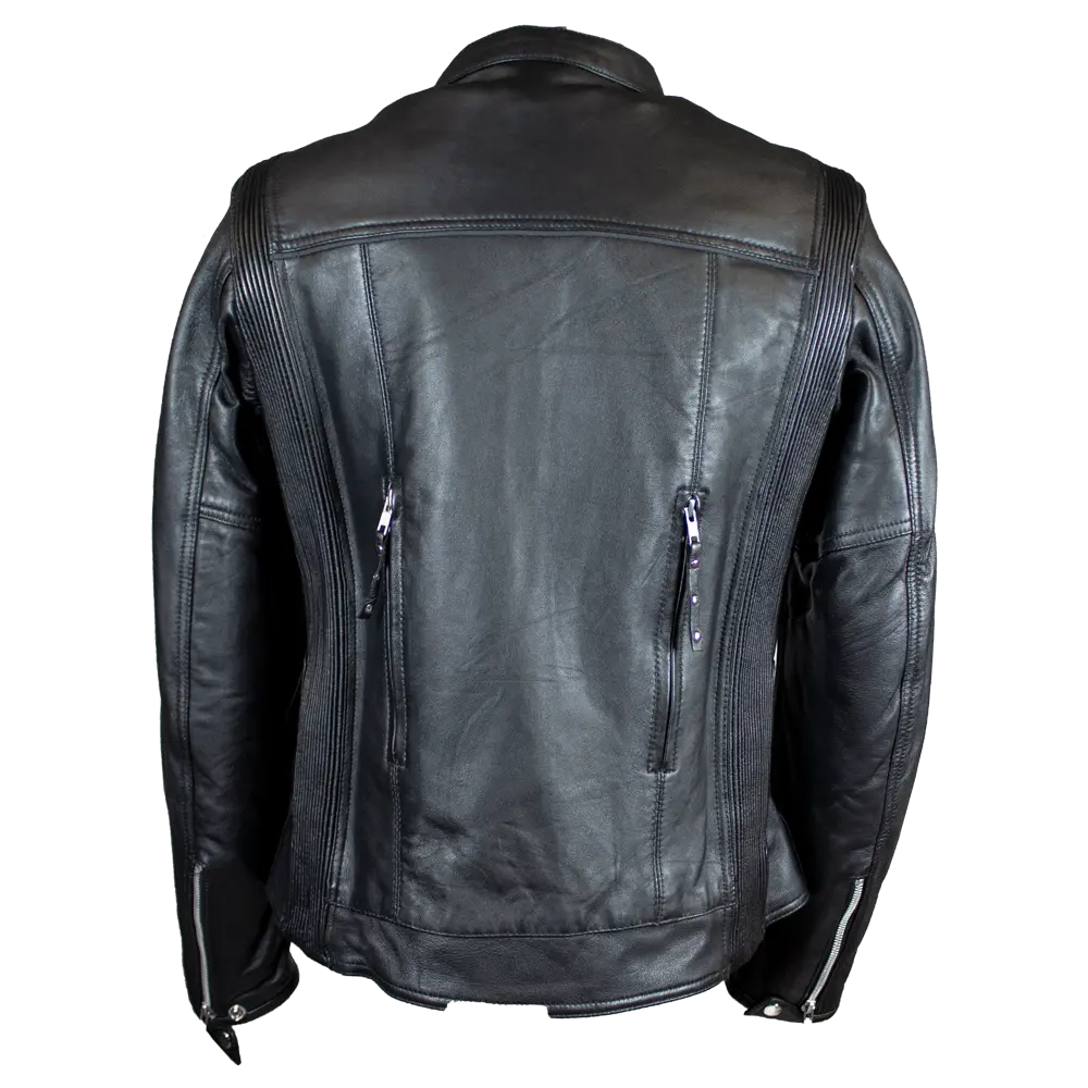 Open Road Women's Racer Leather Motorcycle Jacket EX-STOCK Canada 