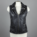¡Chaleco de cuero con tachuelas Open Road 