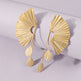 Oversized fan earrings EX-STOCK Canada 