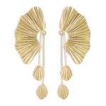 Oversized fan earrings EX-STOCK Canada 
