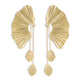 Oversized fan earrings EX-STOCK Canada 