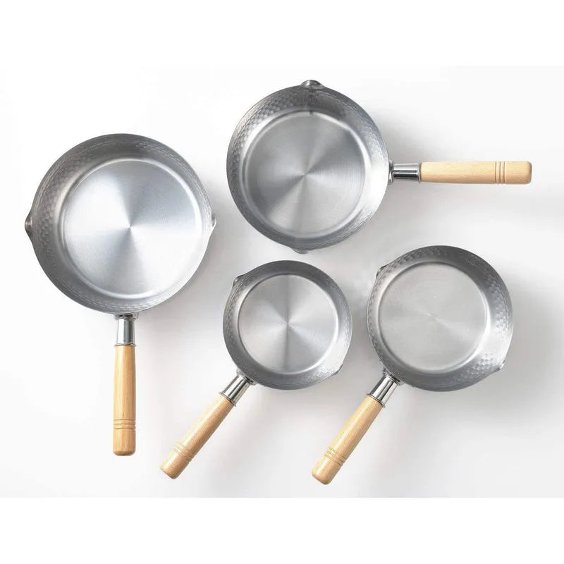 Yoshikawa Yukihira 24 cm Pot | 3.6 L Stainless Steel with Wooden Handle 