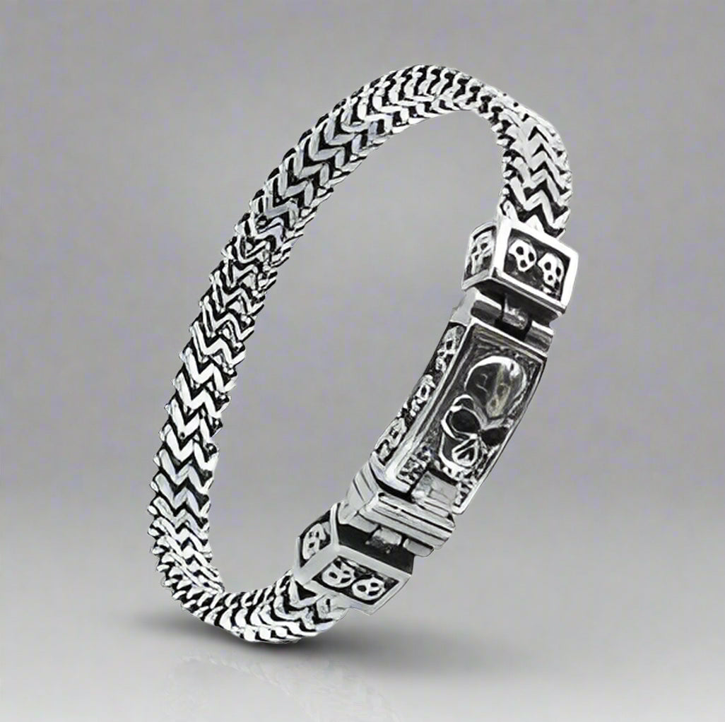 GoSteel Men's Skull ID Bracelet EX-STOCK Canada 