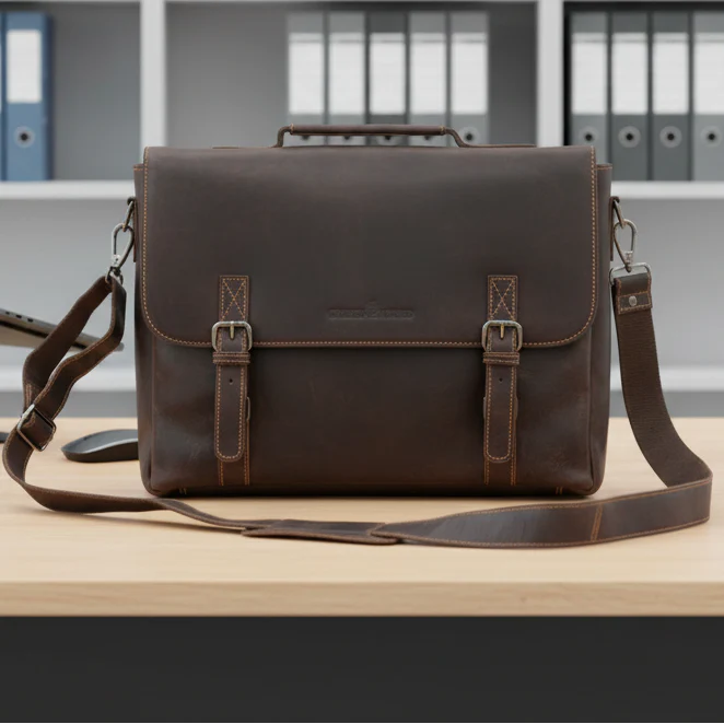 Greenwood Leather Laptop Bag EX-STOCK Canada 