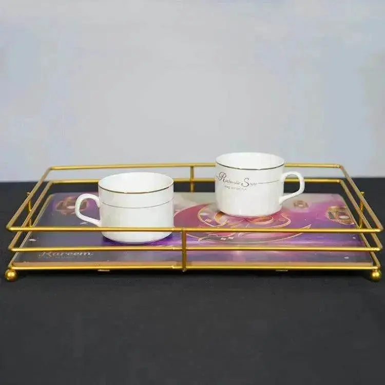 Painted Islamic Ramadan Iron Serving Tray - EX-STOCK Canada