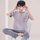 Pajamas Men's Short-sleeved Trousers Summer  EX-STOCK CANADA