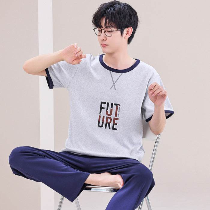 Pajamas Men's Short-sleeved Trousers Summer  EX-STOCK CANADA