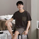 Pajamas Men's Summer Cotton Short Sleeve Shorts Suit  EX-STOCK CANADA