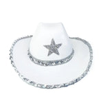 Party Black Bilateral Sequined Cowboy Hat - EX-STOCK Canada