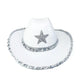 Party Black Bilateral Sequined Cowboy Hat - EX-STOCK Canada