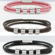 Personalized Beads Stainless steel engraved woven Hand Rope bracelet - EX-STOCK Canada