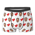 Personalized Face Photo Underwear Custom Heart Boxer Briefs Custom Men Briefs Gift For Husband - Anniversary Gift For Dad - EX-STOCK Canada