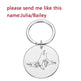 Personalized Father's Day DIY Name stainless steel Keychain - EX-STOCK Canada