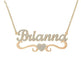 Personalized Name Heart Iced Out Pendants Necklace - EX-STOCK Canada