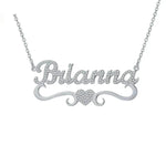 Personalized Name Heart Iced Out Pendants Necklace - EX-STOCK Canada
