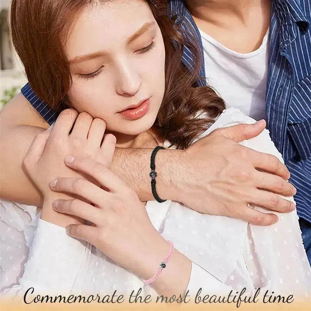 Personalized Photo Projection Bracelet 100 Languages I Love You Custom Photo Bracelets Custom Couple Jewelry Mother's Day Gift Greeting Cards - EX-STOCK Canada