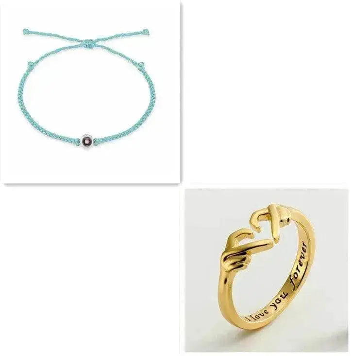 Personalized Photo Projection Bracelet 100 Languages I Love You Custom Photo Bracelets Custom Couple Jewelry Mother's Day Gift Greeting Cards - EX-STOCK Canada