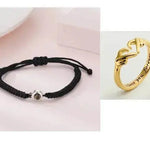 Personalized Photo Projection Bracelet 100 Languages I Love You Custom Photo Bracelets Custom Couple Jewelry Mother's Day Gift Greeting Cards - EX-STOCK Canada