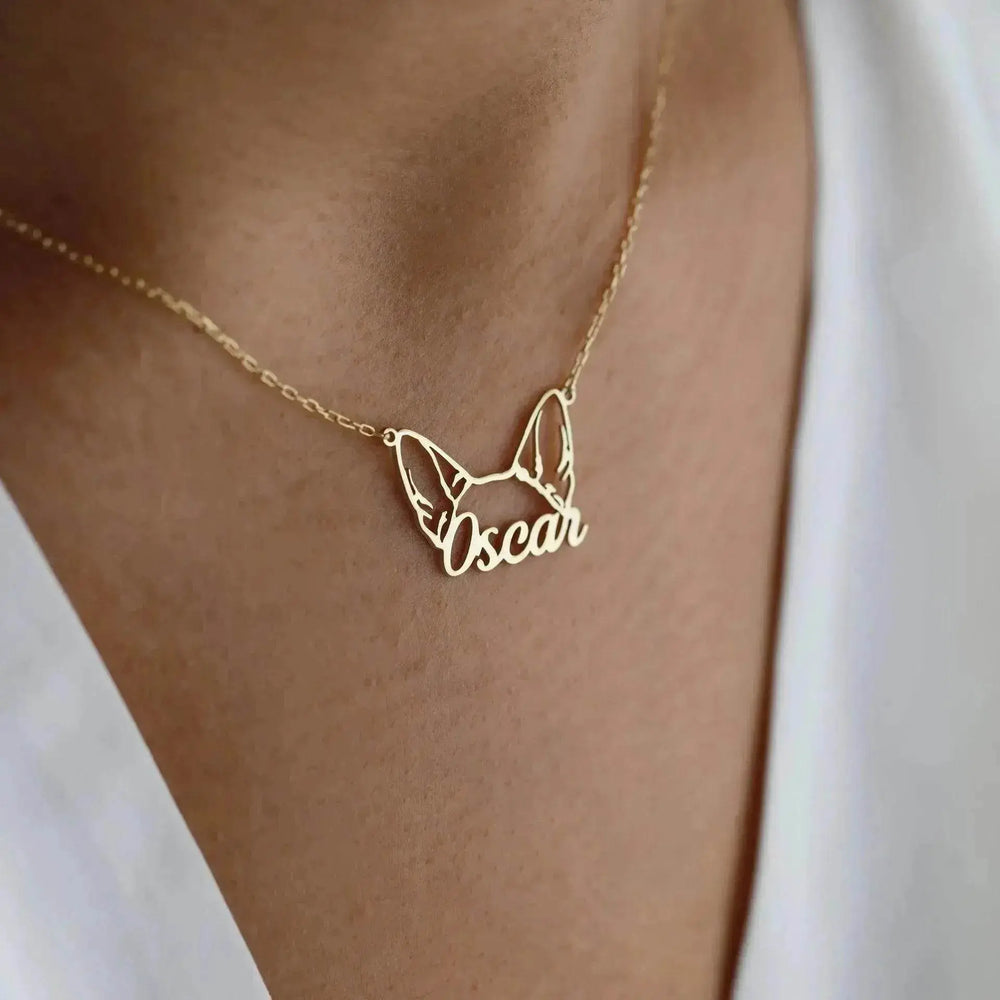 Personalized Stainless Steel DIY Cat And Dog Pet Name Necklace - EX-STOCK Canada