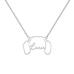 Personalized Stainless Steel DIY Cat And Dog Pet Name Necklace - EX-STOCK Canada