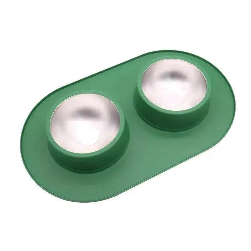 Pet Anti-skid Anti-splash Silicone Stainless Steel Bowl For Pet - EX-STOCK Canada