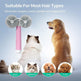 Pet Cat Brush Dog Slicker Brush Double-headed Negative Ion One-button Self Cleaning Dog Cat Hair Removal Pets Products EX-STOCK Canada 