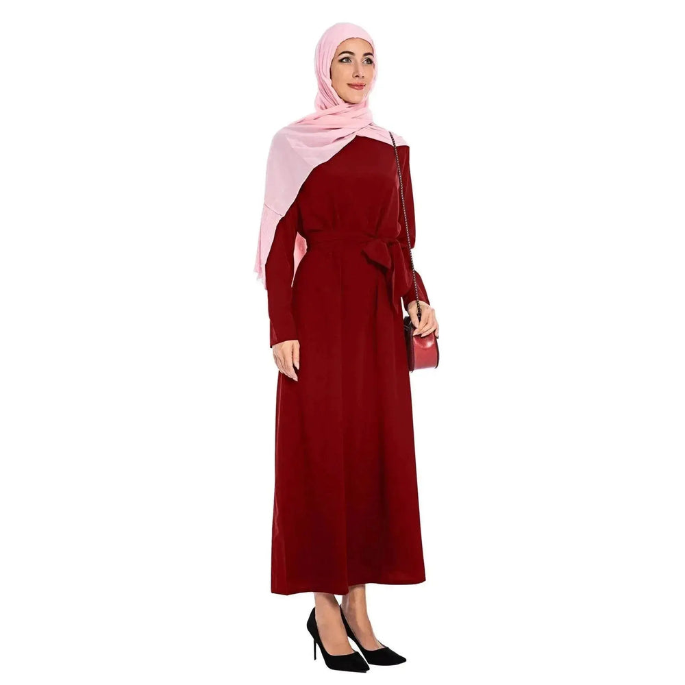 Plain Color Simple Saudi Arabian Arab Dress - EX-STOCK Canada