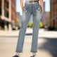 Platinum Plush Women's Rhinestone Motorcycle Bootcut Jeans EX-STOCK Canada 