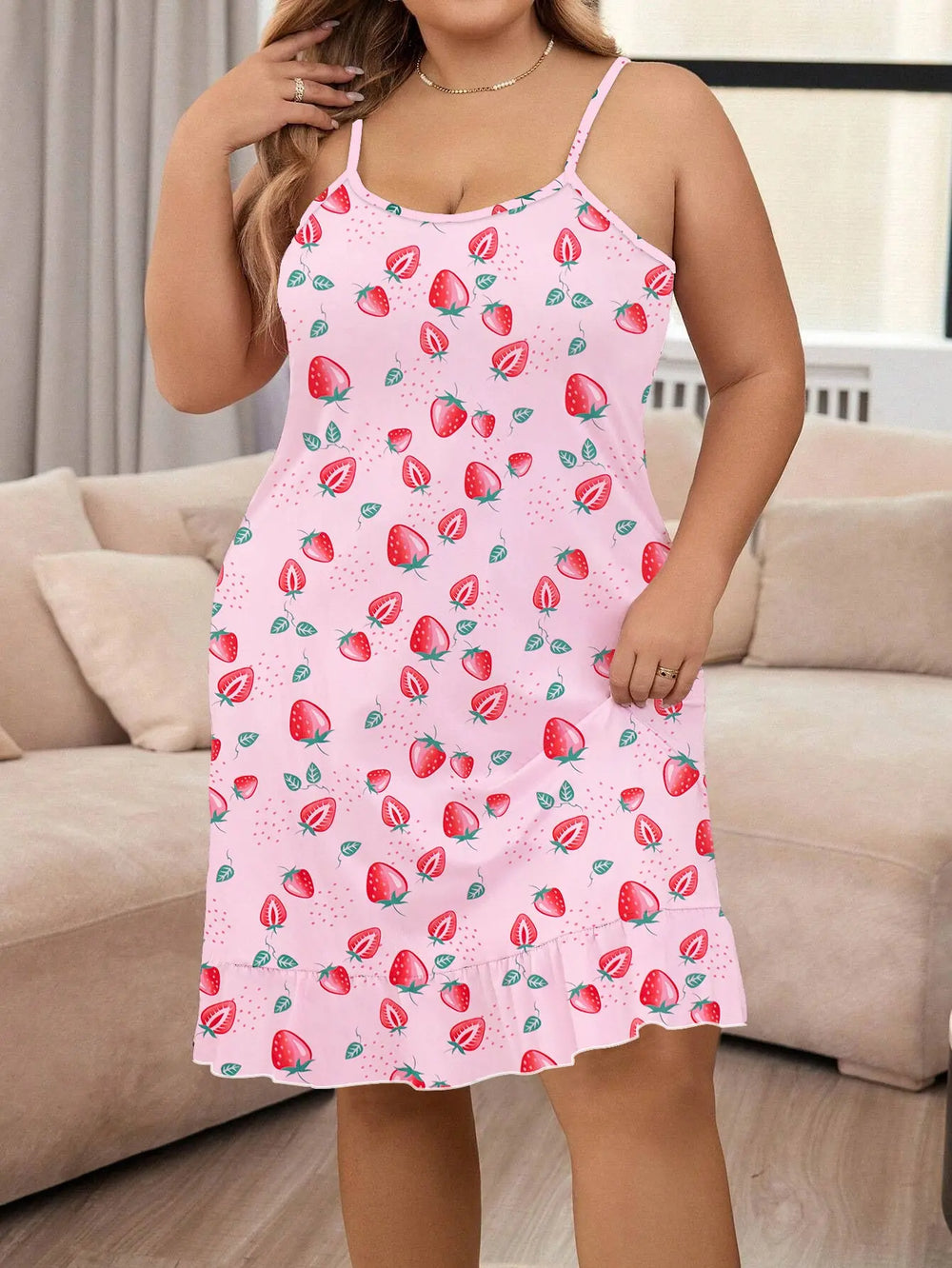 Plus Size Pajamas For Women Round Neck Thin - EX-STOCK Canada