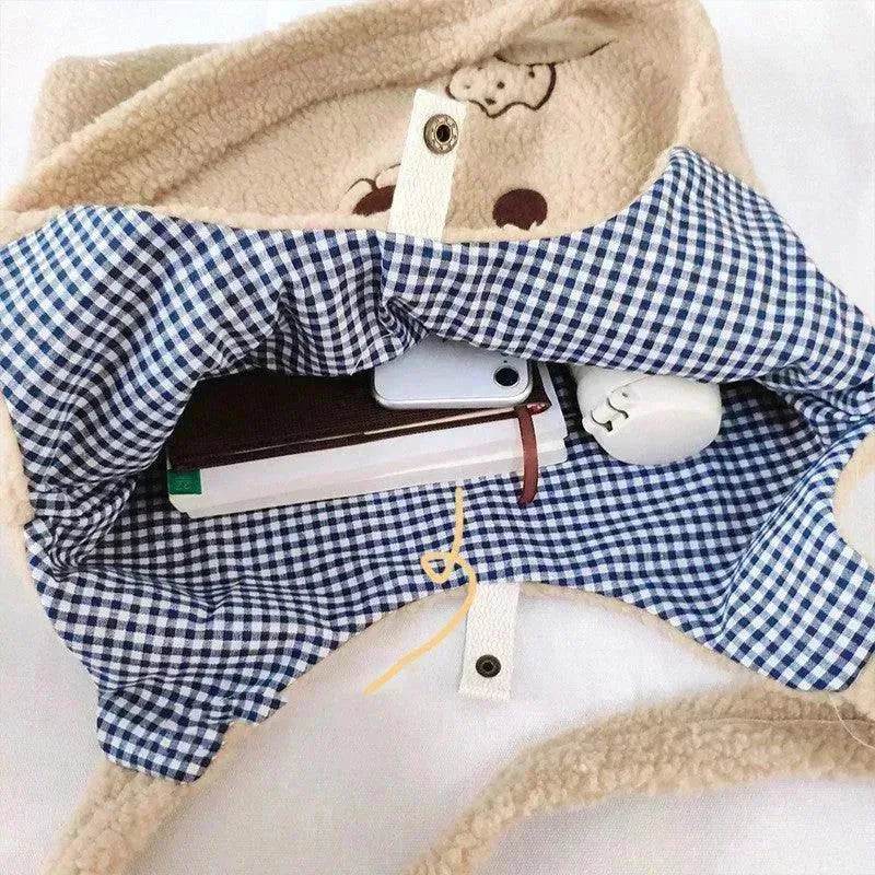 Plush Bag Cute Bear Stereo Ears - EX-STOCK Canada