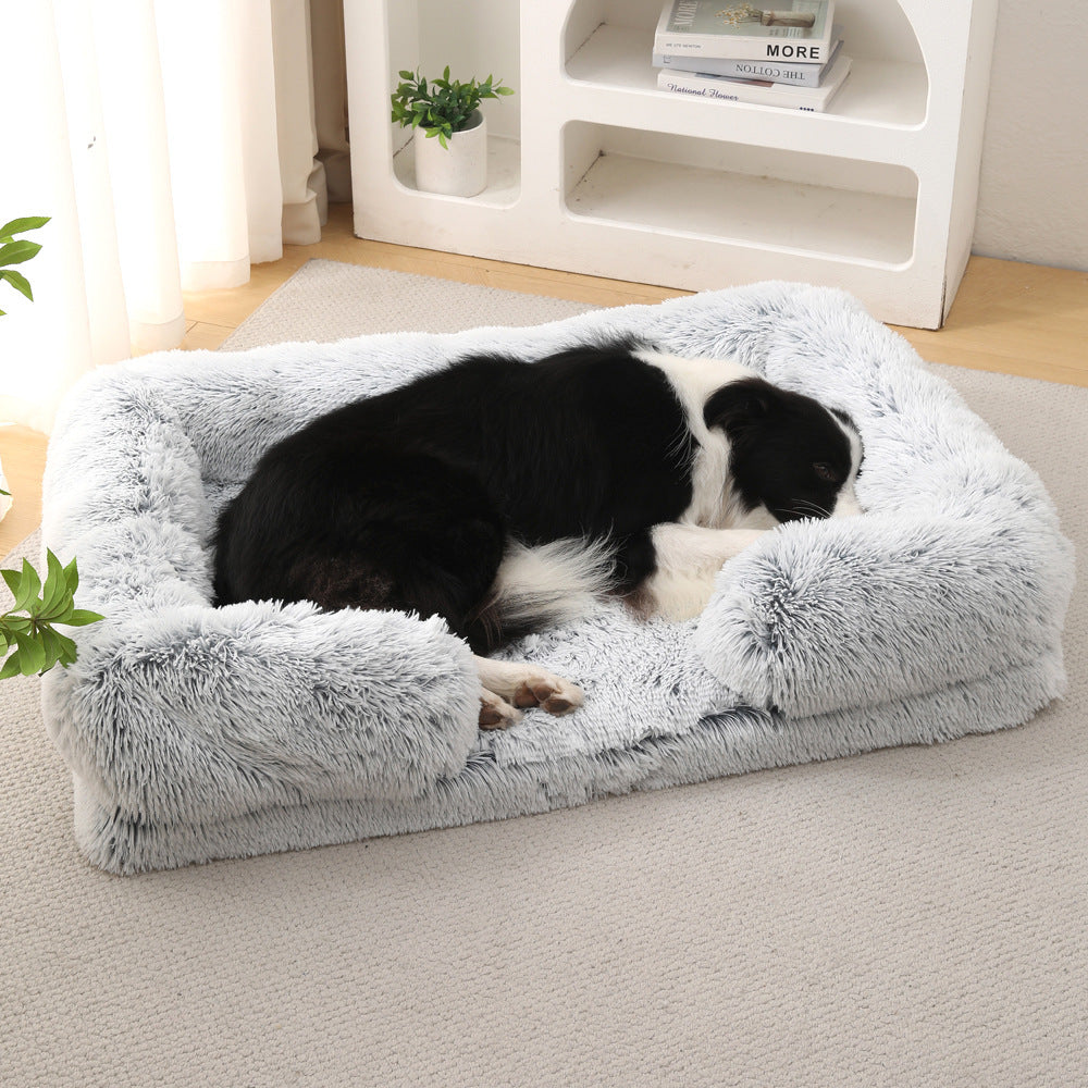 Plush Round Pet Bed Dog Bed Winter EX-STOCK Canada 