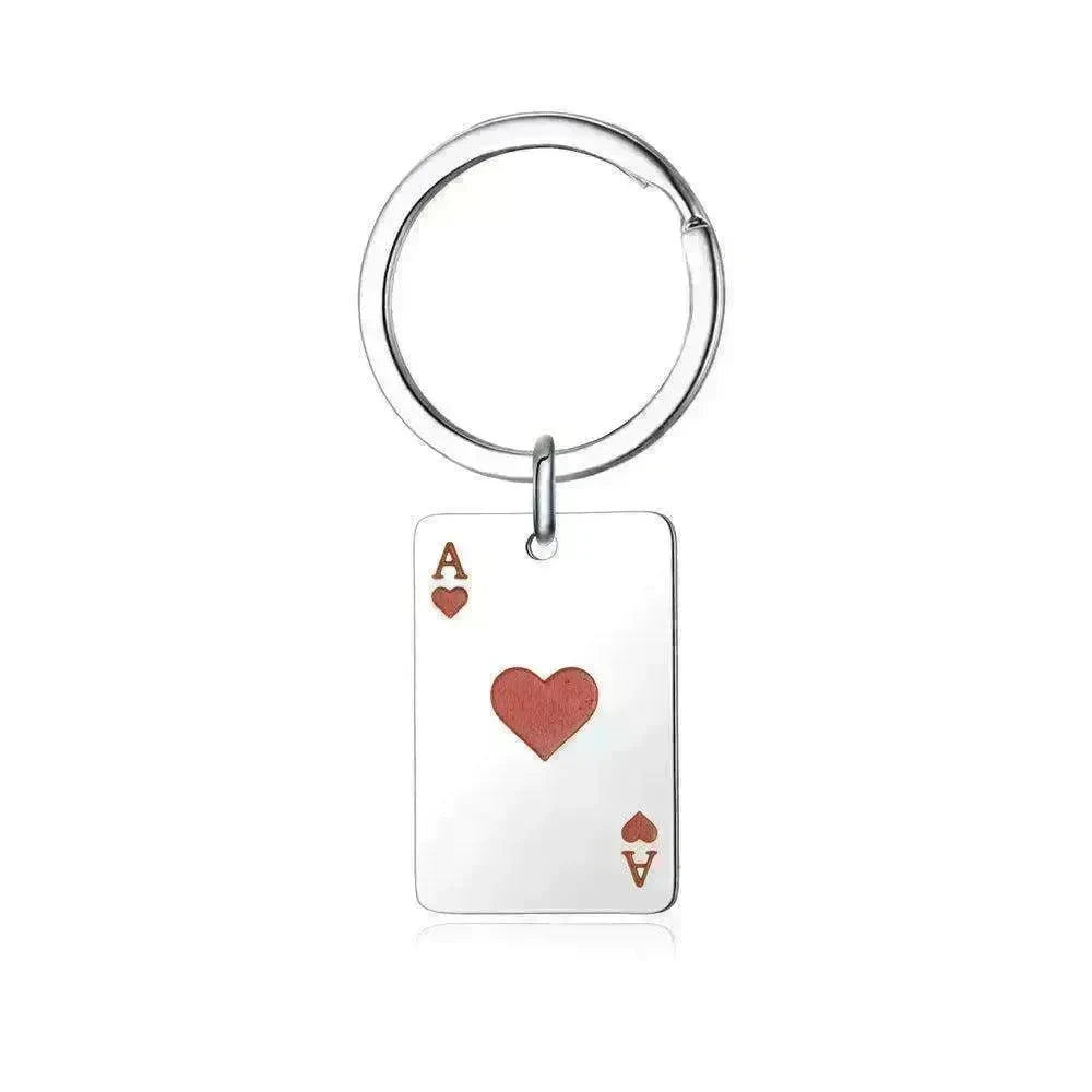 Poker Keychain Necklace - EX-STOCK CANADA
