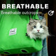 Portable Breathable Canvas Cat Diaper Bag Pet Backpack - EX-STOCK Canada