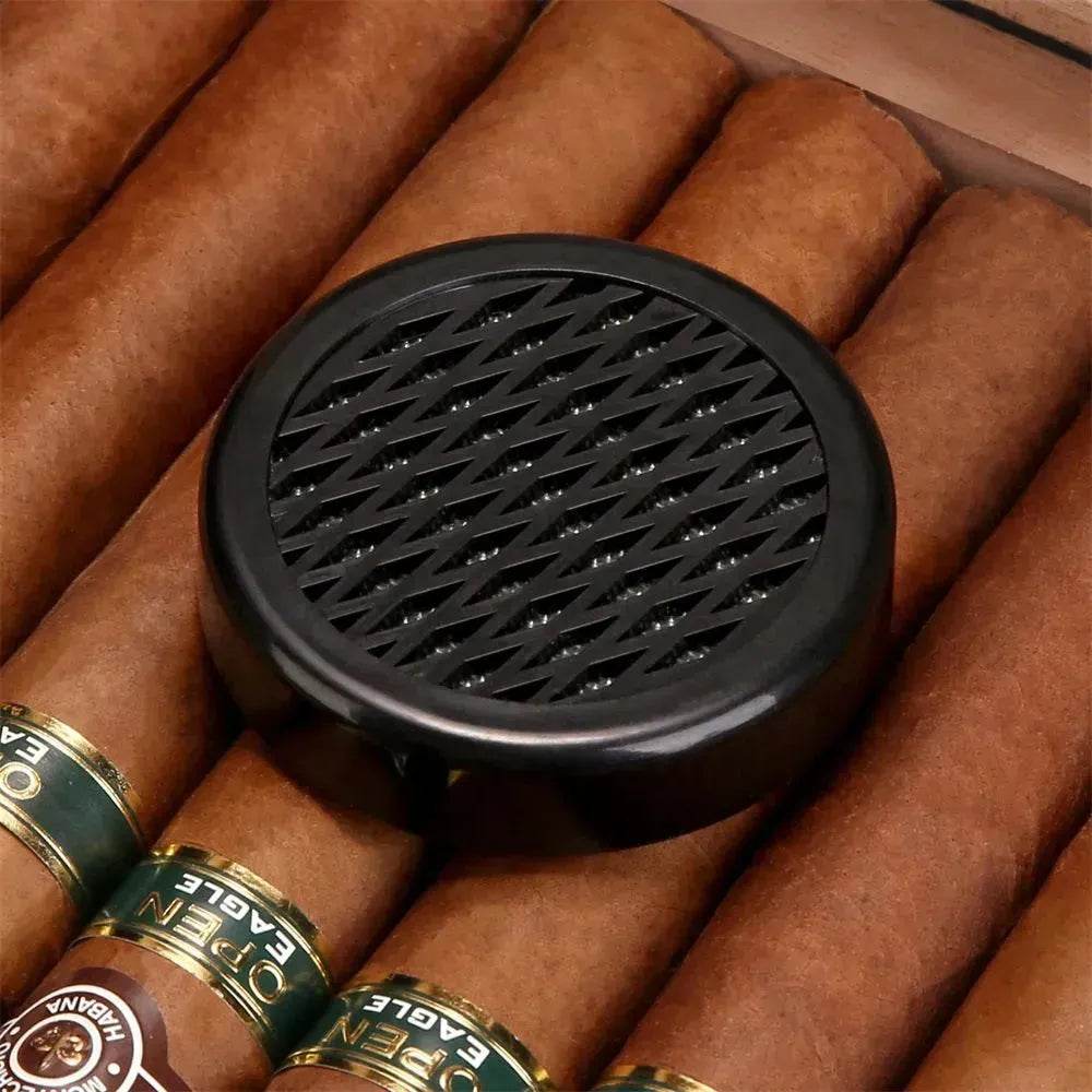 Portable Cedar Wood Humidifying Moisturizing Cigar Box Humidor Case - EX-STOCK Canada