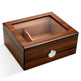Portable Cedar Wood Humidifying Moisturizing Cigar Box Humidor Case - EX-STOCK Canada