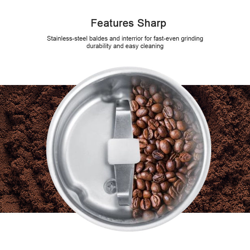 Portable Electric Coffee Bean Grinder Mill Kitchen Tool Herbs Salt Pepper Spices Nuts Grains Mini Medicine Flour Powder Crusher EX-STOCK Canada 