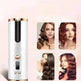 Portable LCD Hair Curler: Rechargeable, Ceramic, Auto Rotating - EX-STOCK CANADA