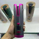 Portable LCD Hair Curler: Rechargeable, Ceramic, Auto Rotating - EX-STOCK CANADA