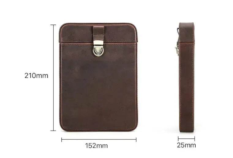 Estuche de cigarrillos de viaje portátil de cuero vintage con diseño de caballo - EX-STOCK Canada