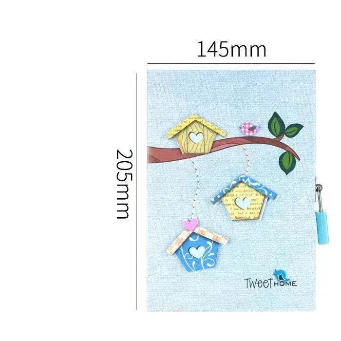 دفتر كود طالب المرحلة الابتدائية مع قفل، دفتر يوميات، هدية جائزة، محبوبة، مربوطة بصندوق، فتاة، قلب، دفتر صغير لطيف EX-STOCK Canada