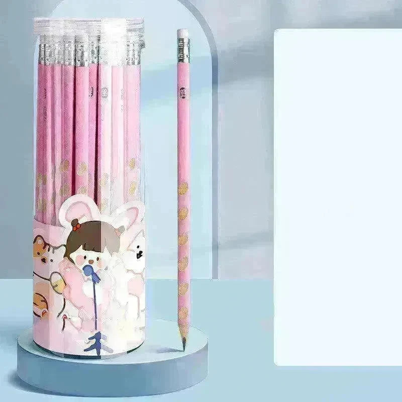 Primary School Students Use Hole-shaped Pencils To Correct Their Grip - EX-STOCK CANADA